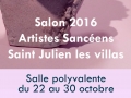 Affiche de l'exposition à Saint Julien les villas